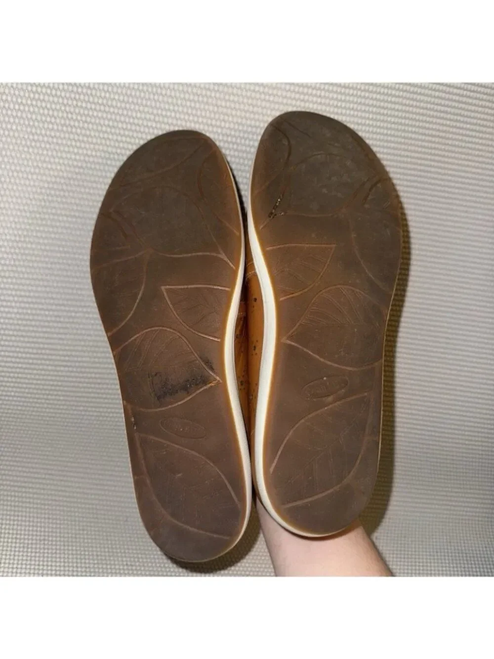 Cobb Hill Bailee Brown Tan Leather Comfort Slip On Flats Shoes Women’s Size 10